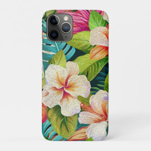 Tropischer floraler Ölmalstil Case-Mate iPhone Hülle