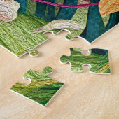 Tropischer floraler Ölmalstil Puzzle (Seite)