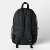 Tropischer floraler Rucksack (Rückseite)