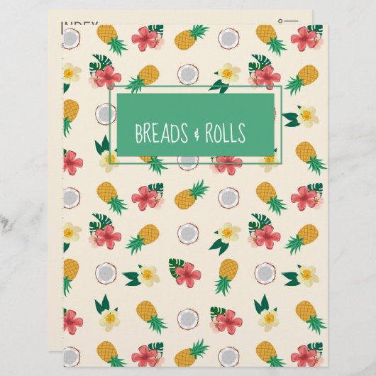 Tropischer Folienzähler/Index (Vorne/Hinten)