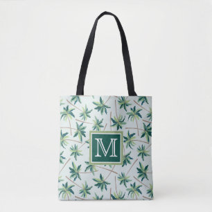 Tropischer Foxtail Anfänglich hinzufügen Tasche