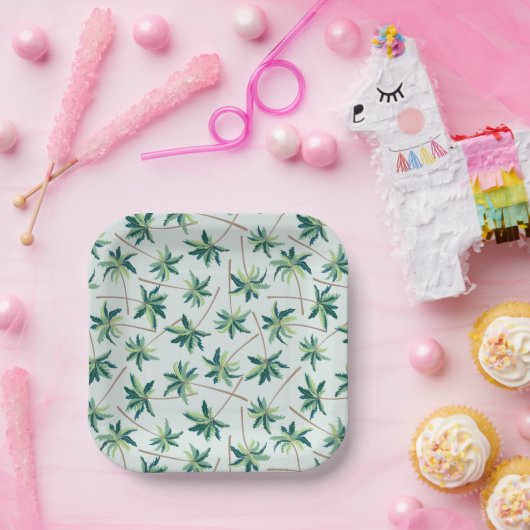 Tropischer Foxtail Pappteller (Party)