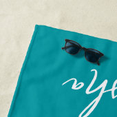 Tropischer Frieden Zeichen Personalisierter Ozean Strandtuch (Beispiel)