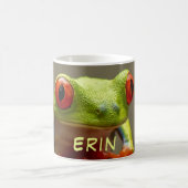 Tropischer Frosch mit Personalisiertem Rotauge Kaffeetasse (Mittel)