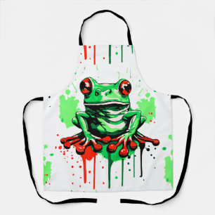 Tropischer Frosch Schürze - Schürze des Froschprin