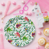 Tropischer Froschdschungel Pappteller (Party)