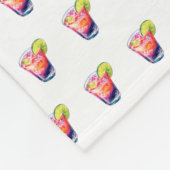 Tropischer Fruchtcocktail Fleecedecke (Ecke)