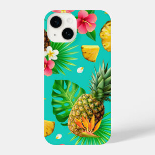 Tropischer Fun Ananas Der Vogel des Paradieses iPhone 14 Hülle