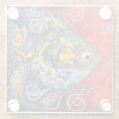 Tropischer Fun Fish Glass Untersetzer (Rückseite)