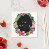 Tropischer Garten Blume & Blätter Party Serviette (Beispiel)