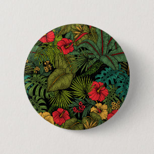 Tropischer Garten Button