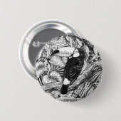 Tropischer Garten Button (Vorne & Hinten)