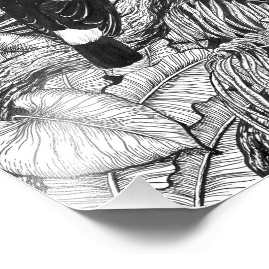 Tropischer Garten Fotodruck (Ecke)