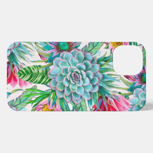Tropischer Garten iPhone Hülle (Rückseite (Horizontal))