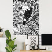 Tropischer Garten Poster (Heimbüro)