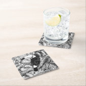 Tropischer Garten Rechteckiger Pappuntersetzer (Vor Ort)