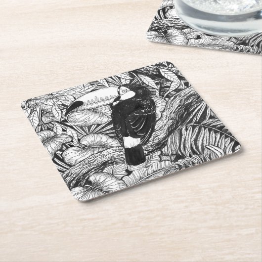 Tropischer Garten Rechteckiger Pappuntersetzer (angewinkelt)