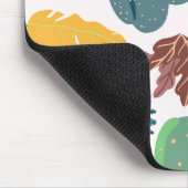 Tropischer Garten Rosa Hintergrund Farbiger Sommer Mousepad (Ecke)