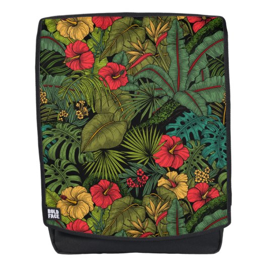 Tropischer Garten Rucksack (Vorderseite)