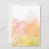 Tropischer Garten Sonnenaufgang Einladung Hochzeit (Rückseite)