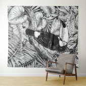 Tropischer Garten Wandteppich (Beispiel (Horizontal))