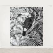 Tropischer Garten Wandteppich (Vorderseite)