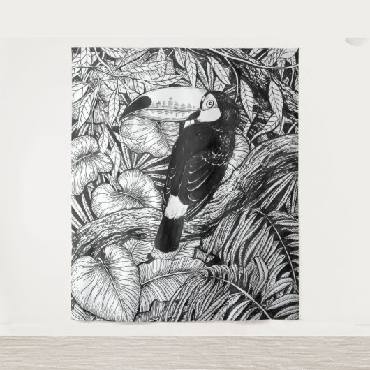 Tropischer Garten Wandteppich (Vorderseite)