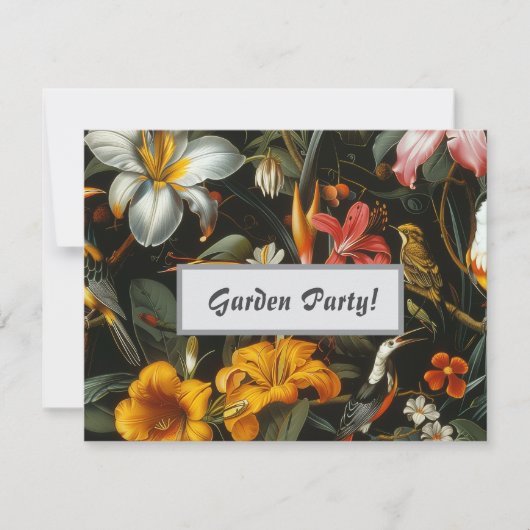Tropischer GartenEinladung Einladung (Vorderseite)