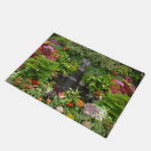 Tropischer Gartenteich und -wasserfall Fußmatte (Schrägansicht)