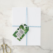 Tropischer Gefallen-Tag Geschenkanhänger (Mit Garn)