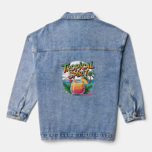 tropischer Geist Jeansjacke