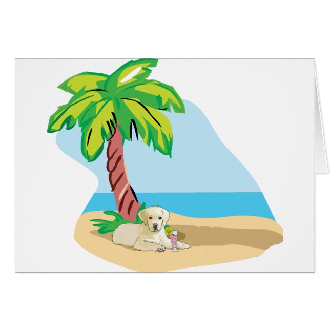 Tropischer gelber Labrador (Vorderseite (Horizontal))