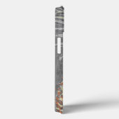 Tropischer Gelber Pinneapfel auf Grau Case-Mate iPhone Hülle (Rückseite / Rechts)