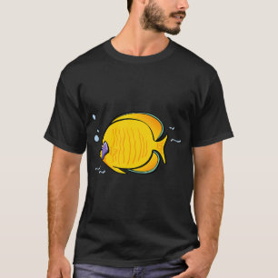Tropischer gelber Schmetterlingsfisch T-Shirt