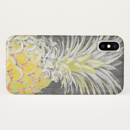 Tropischer Gelbpinneapfel Case-Mate iPhone Hülle (Rückseite (Horizontal))