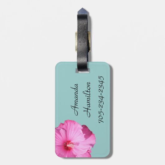 Tropischer Gepäckanhänger (Rückseite vertikal)