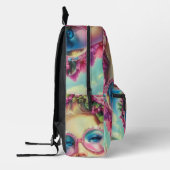 Tropischer Glamour Queen Bedruckter Rucksack (Links)
