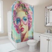 Tropischer Glamour Queen Duschvorhang (Beispiel)