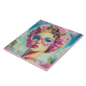 Tropischer Glamour Queen Fliese (Seite)