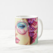 Tropischer Glamour Queen Kaffeetasse (VorderseiteRechts)