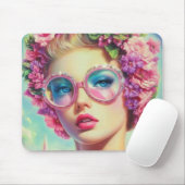 Tropischer Glamour Queen Mousepad (Mit Mouse)