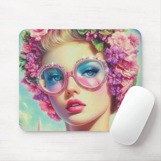 Tropischer Glamour Queen Mousepad (Mit Mouse)