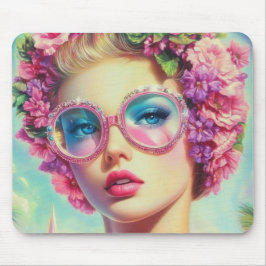 Tropischer Glamour Queen Mousepad