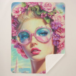 Tropischer Glamour Queen Sherpadecke