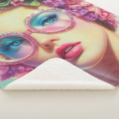 Tropischer Glamour Queen Sherpadecke (3/4)