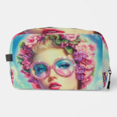 Tropischer Glamour Queen Waschbeutel (Vorderseite)