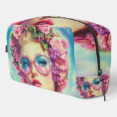 Tropischer Glamour Queen Waschbeutel (Rechte Ecke)