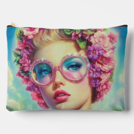 Tropischer Glamour Queen Zubehörtasche