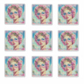 Tropischer Glamour-Sticker Aufkleber (Vorderseite)