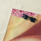 Tropischer Glamour-Sticker Strandtuch (Beispiel)